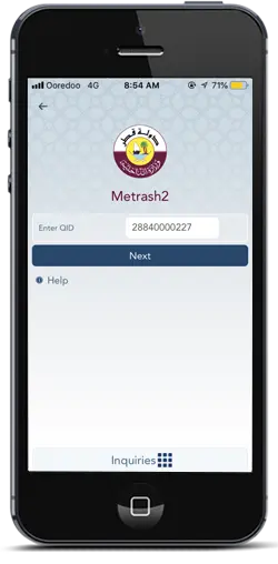 Register Vodafone Number with QID via Metrash2 App