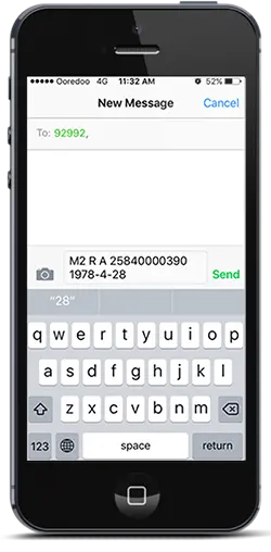 Register Vodafone Number with QID via Metrash2 App